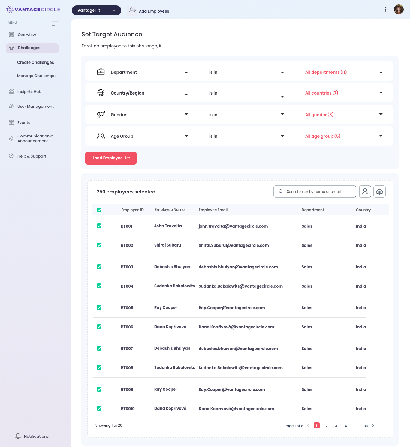 Target Audience - Detail