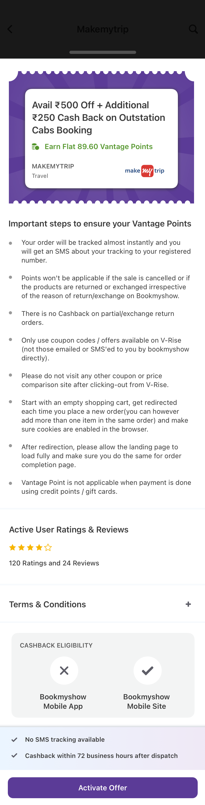 Cashback Detail - Full