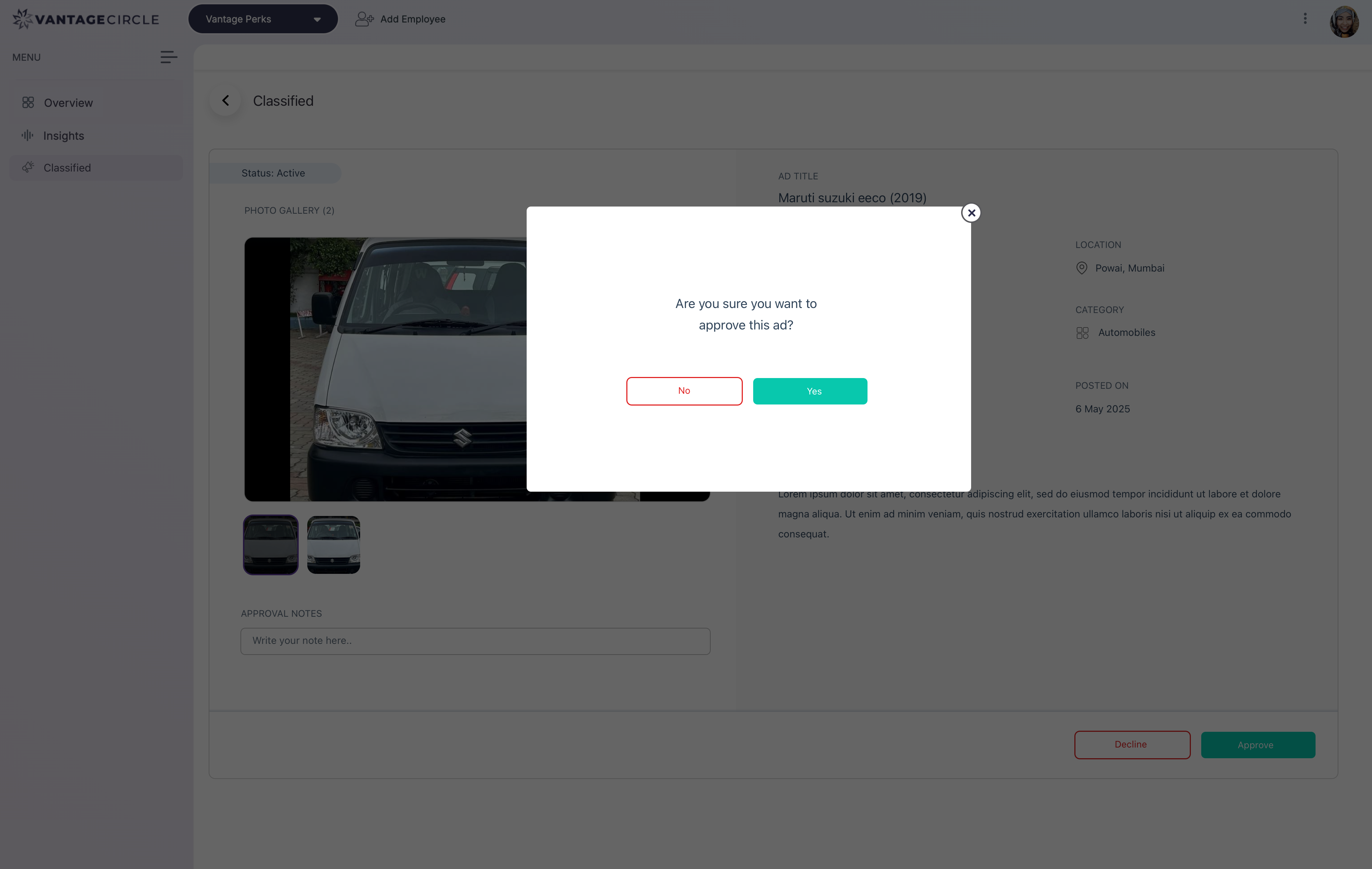 Classifieds - Pending 3