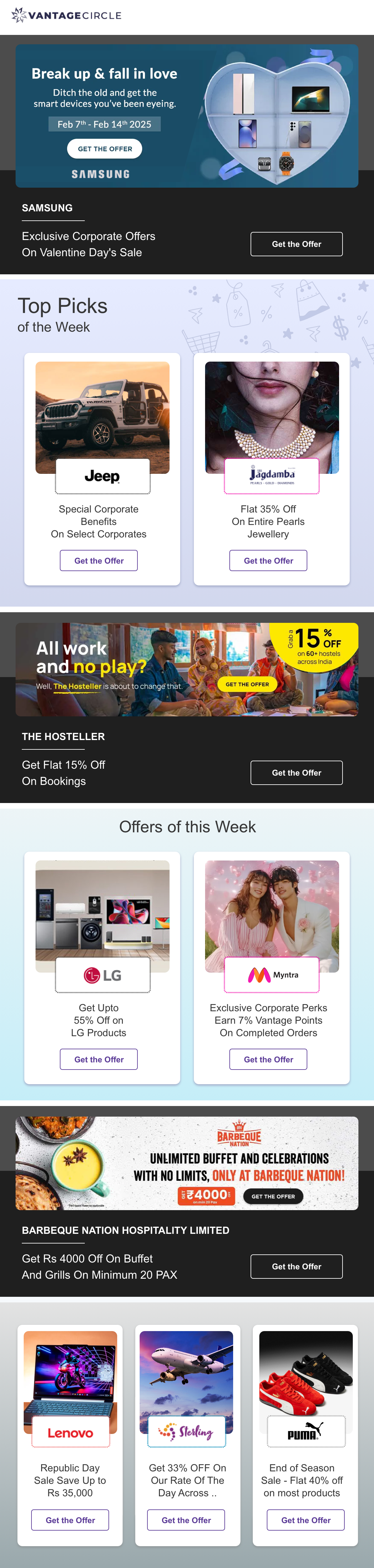 Weekly Emailer Redesign